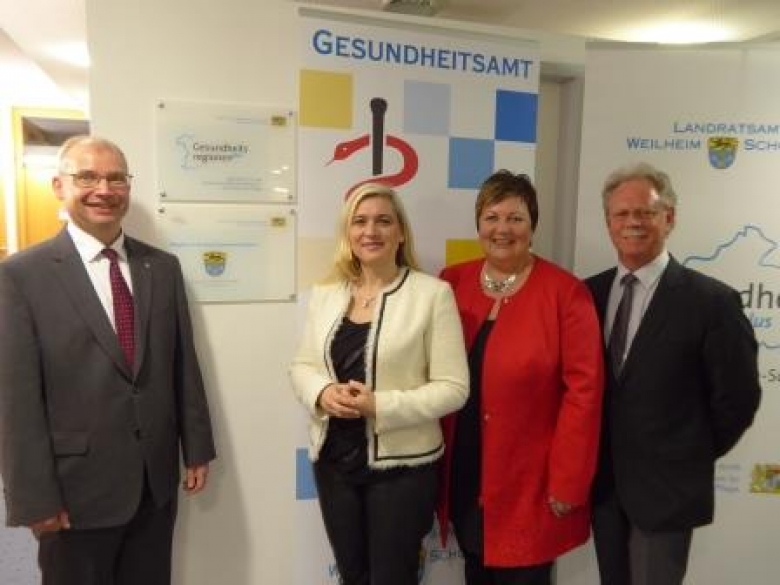 Besuch der bayerischen Staatsministerin für Gesundheit und Pflege Melanie Huml